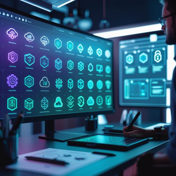 Exclusive Tech Icons & UI Design Elements